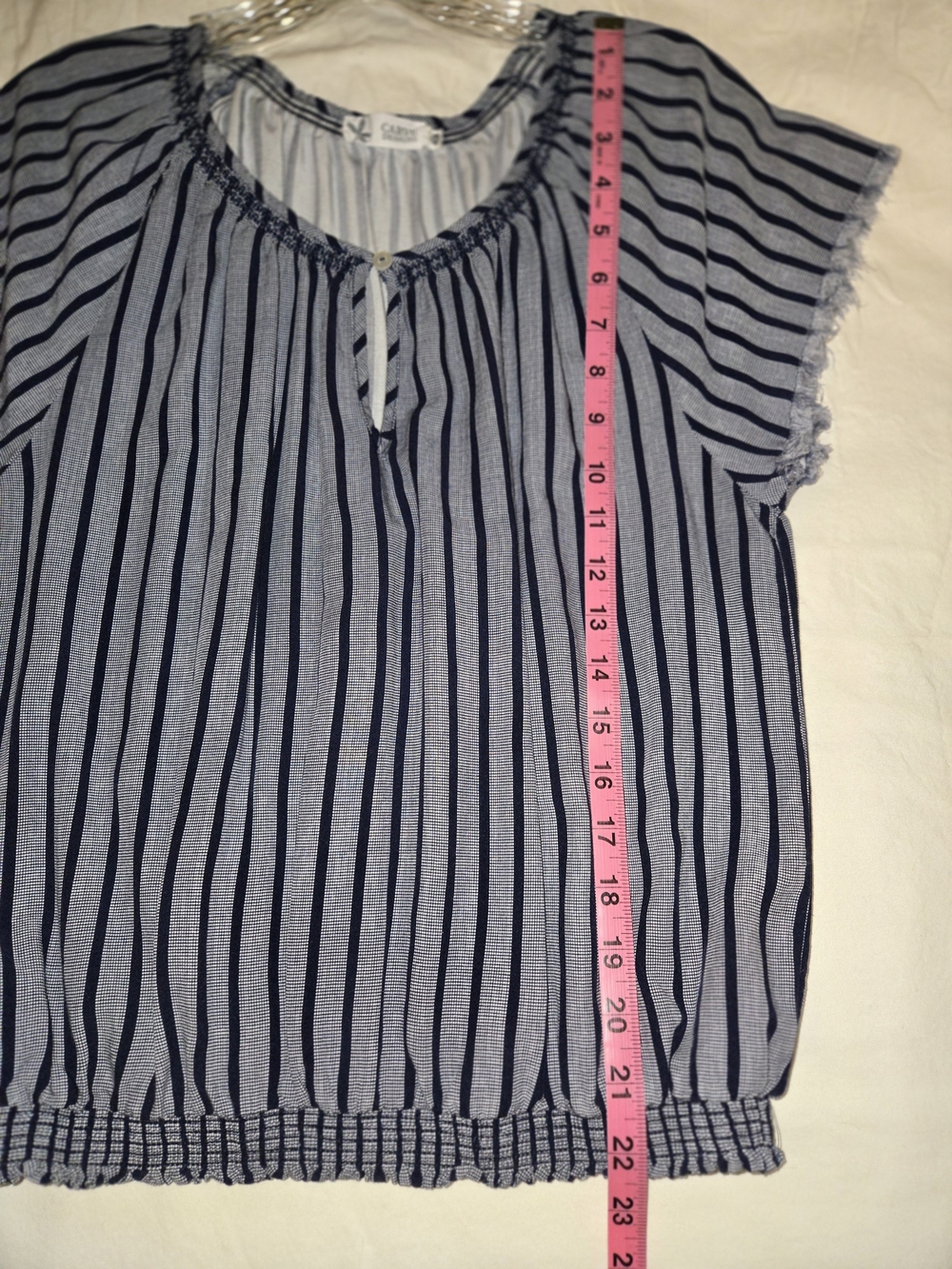 Carve Designs Lilly Top in Navy Stripe - Picture 7 of 12